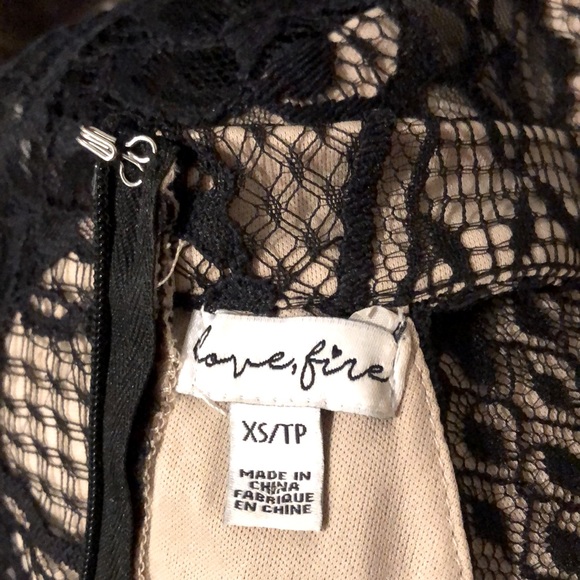 Love Fire Lace Overlay Cocktail Dress - Picture 7 of 9